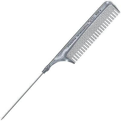 Naaldsteelkam - Toupierkam Kam - Haar Stylen - Grip-raster - 215 cm - Grijs
