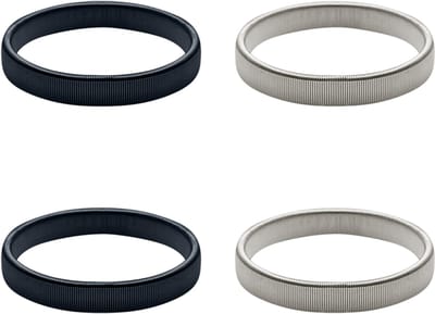 Purepeak Mouwophouders Set 4 Stuks - Zwart - Zilver - Dames - Heren - Elastisch