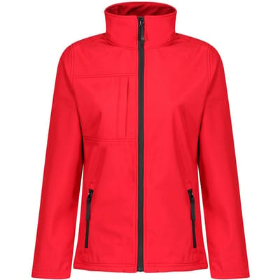 Regatta Dames/Dames Octagon II Zachte Shell Jas (Klassiek rood/zwart)