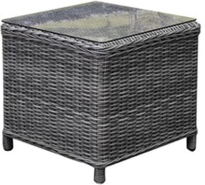 Toscane XL bijzettafel 50x50xH46 cm antraciet