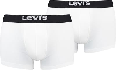 Levi's Solid Basic heren boxershort ondergoed van biologisch katoen in een verpakking van 2 stuks