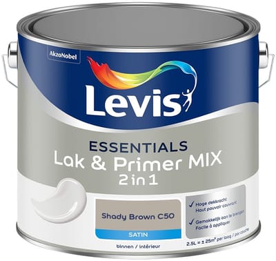 Levis - Essentials Lak & Primer Mix - Shady Brown C50 - Mengverf - 2,5 L