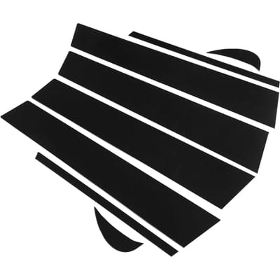 8 stuks Raamstijl Bekledingsset 4D Stijl Glans Zwart Zijruit Raamstijl Decal Vervanging voor Camry black