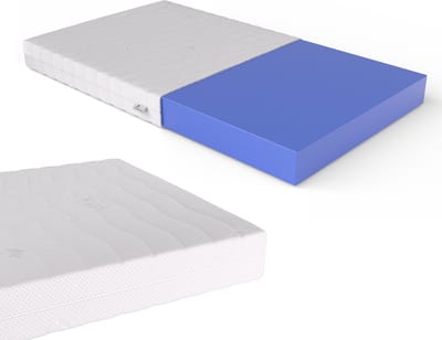 Topper - Topper 120x200 - Topdekmatras - Matrashoes met rits - Matrasvernieuwer - Hybrid - Hotel kwaliteit - 14CM - Gratis retourneren - Duurzaam - Anti bacterieel