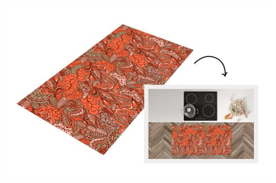 Keukenloper - Loper keuken - Vintage - Flora - Patronen - 120x60 cm - Keukenloper vinyl