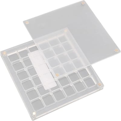 Duidelijke Acryl Opbergdoos voor Schelpen, Stenen en Sieraden met Magnetische Sluiting en 36 Vakjes