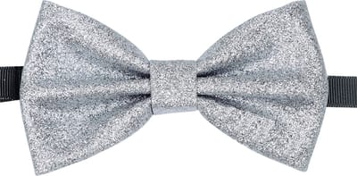 Sorprese Vlinderdas - Zilver Glitter - voorgestrikt - vlinderstrik - strik - strikje