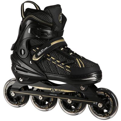 Nils Extreme NA1128 Serie - Recreatie Inline Skates - Czarno-Złote - Maat L