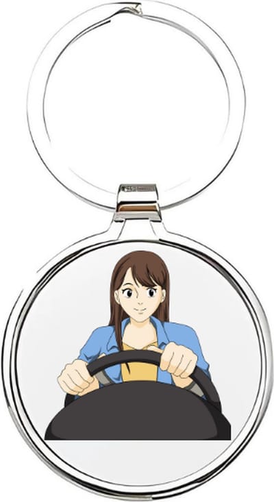 Akyol - Buschauffeuse Sleutelhanger - buschauffeur - De beste buschauffeur - Bus - bestuurder - bussen - ov - bestuurder - personenvervoer - busrit - route - cadeau voor een buschauffeur - 4 x 7,5 CM
