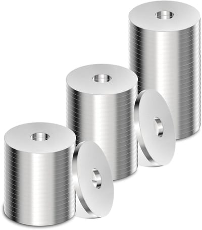 50 stuks 25 mm roestvrijstalen M4 carrosserieschijven sluitringen U-ringen - platte sluitringen voor schroeven, moeren, bouten - RVS 304 A2.