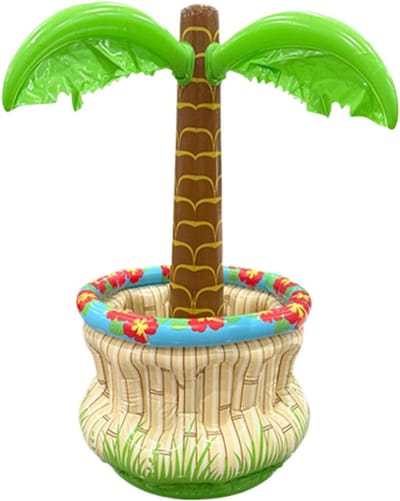 Palmboomkoeler | draagbare drijvende ijsemmer | Opblazen palmboom voor kinderen volwassenen waterdrank koffie bier zomer indoor outdoor feest