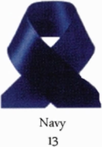 Satijnlint Navy 15 mm (per meter)