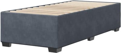 Bedframe Fluweel - Slaapkamer Meubel - Ontspannen Slapen - Zachte Fluweel Stof - 90x200 cm - Donkergrijs
