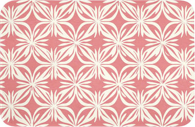 WC mat 60x40 cm - Antislip - Roze - Bloemenmotief - Wit - Modern - Toiletmat - Vloermat - Douchemat - Toilet tapijt - Toiletmatten