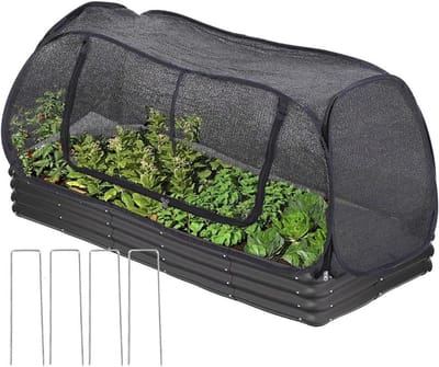 Tuinhoes Verhoogd Bed - Kas Hoes Planten - Planten Beschermen - Stevig PVC Ontwerp