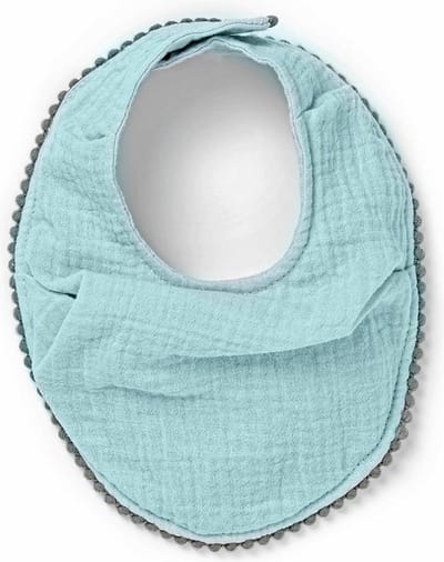Elodie Bandana slabbetje - spuugdoekje - kwijlslabbetje - slab - slabbetjes - Aqua Turquoise