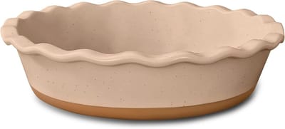 Diepe Keramische Taartvorm 22,9 cm - Gecanneleerde Schotel voor Appeltaart, Quiche en Pottaarten