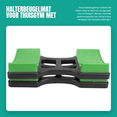 Dailygoods- Halterbeugelmat - Voorkomt rollende halter - Halterframestandaard - Vloerbeschermingskussen - Geschikt voor thuisgym - Draagt tot 100 kg - Dumbbell Pad