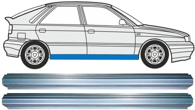 Reparatie dorpel voor Lancia Delta 1993-1999 / Links + Rechts / Set