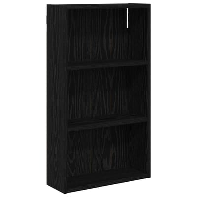 vidaXL - Badkamer - wandkast - Zwarte - Eik - 40 - x - 14 - x - 70 - cm - Geconstrueerd - hout