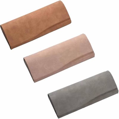 3 Stuks PU Leren Bril Etui met Magnetische Sluiting - Draagbare Hard Shell Brilhouder in Grijs, Roze en Bruin