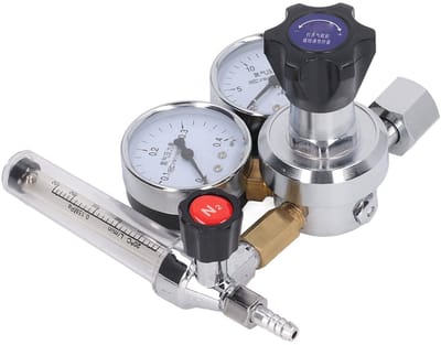 Dailygoods- Drukregelaar Hoge Nauwkeurigheid - Stikstofgasregelklep - Vlambestendig - Messing - Filterpijp - Slijtvastheid - Gasdrukregelaar