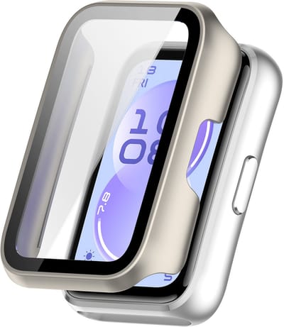 Stravo Screen protector case – Geschikt voor HUAWEI Band 11 - Full Cover Hard Case / Beschermend Hoesje - Starlight - HUAWEI Band 11 screenprotectors