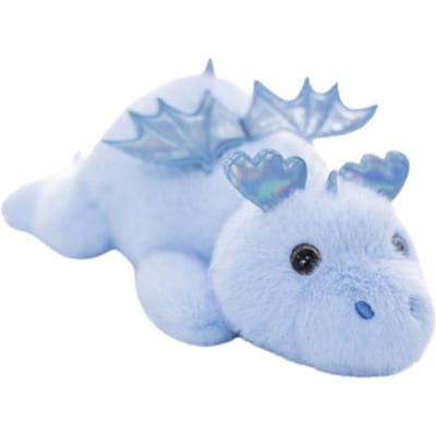 Zacht Materiaal Kleine Vliegende Draak Poppen Pluche Stof Leuke Pop Dinosaurus Pluche Speelgoed Kawaii Ontwerp 28cm blauw