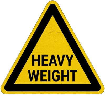 Heavy weight waarschuwingsbord | Sign Again materiaal | 20 cm