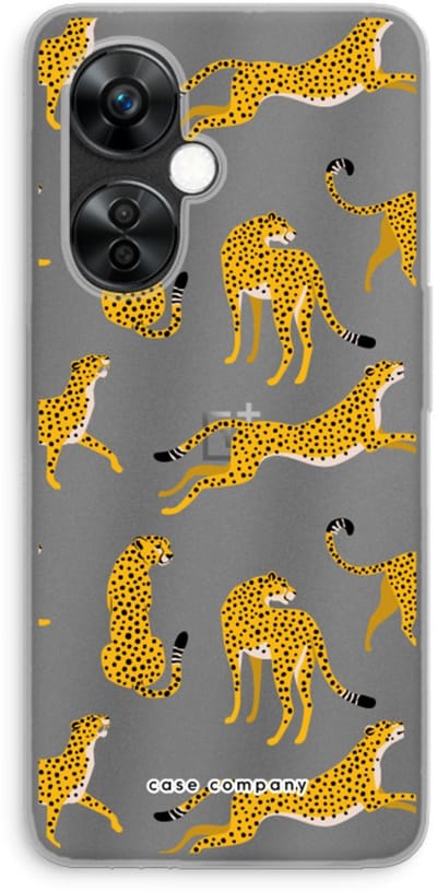 Case Company® - Hoesje geschikt voor OnePlus Nord CE 3 Lite hoesje - Luipaard - Soft Cover Telefoonhoesje - Bescherming aan alle Kanten en Schermrand