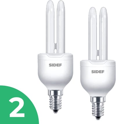 Sidef Stick Spaarlamp E14 - 15W - Daglicht - Niet Dimbaar - 2 stuks