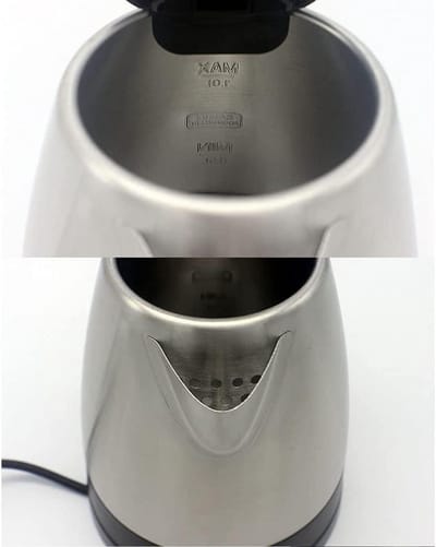 Klassieke Waterkoker - Warmwaterboiler - Snel Water Koken - Verborgen Verwarmingselement - 1 Liter Capaciteit - Roestvrij Staal