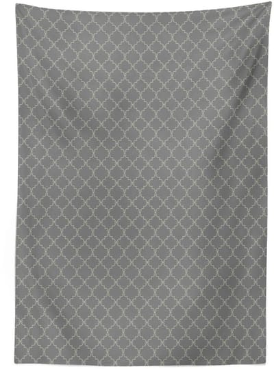 ABAKUHAUS Tafelkleed Vintage GardenBlossoms – 140x200 cm, Lavendel Bruin, Wasbaar