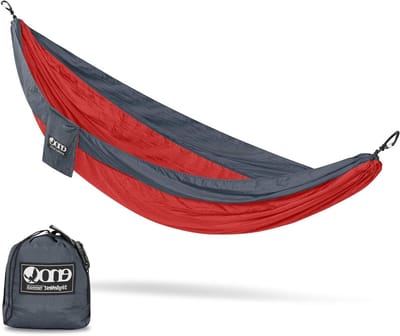 Hangmat - Kampeerhangmat - Ontspannen Buiten - Snel Droog - 400 Lbs Capaciteit - Rood/Antraciet