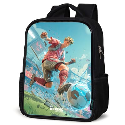 NoBoringSuitcases.com® - Rugzak zwart jongens - Schooltas jongen - NoBoringSuitcases.com® - Rugzak zwart - Schooltas jongen & meisje - Voetbal - Jongen - Stadion - Elektrisch - Rugtas voor school - Boekentas kind - Schoolrugzak - Kinderrugzak