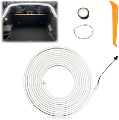 Kofferbakverlichtingstrip - LED-Kofferbakverlichtingstrip - Dynamisch Vloeiende Autokofferbakverlichtingstrip - LED-Achterlichtstrip - Geschikt voor Autokofferbakdecoratie - Volledige Cirkel van 4 Meter - Wit