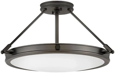 Hinkley LED Plafondlamp Collier | 4X E27 Max 40W | Black Oxide