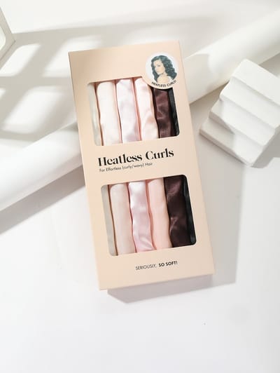 Heatless Curls - Satijn - 6 st. in verpakking - SO SOFT - Haarstyling - Krullen Zonder Warmte