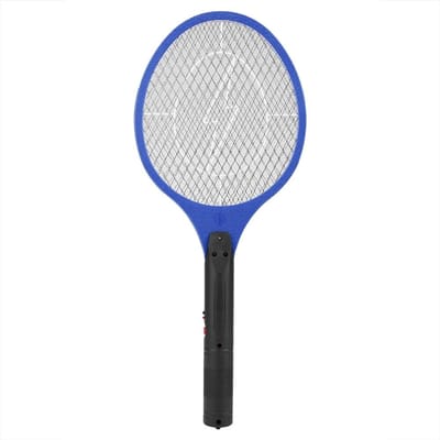 Draadloze Oplaadbare Elektrische Vliegen Muggen Mepper Bug Zapper Racket Insecten Doder Blauw blauw