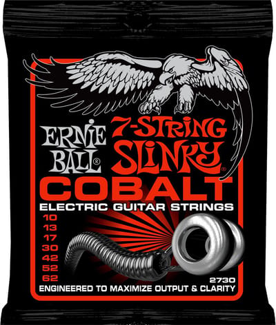 Ernie Ball 2730 Slinky Cobalt Gitaarsnaren 7-Snarig (10-62)