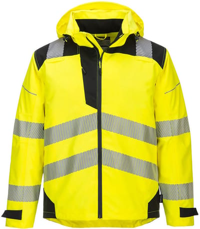 Portwest PW3 Hi-Vis extreme Regenjack PW360 - Geel/Zwart - M