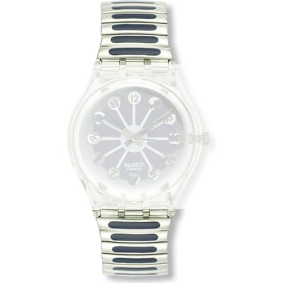 Swatch Plastic - Originals Medium (34mm) /Access/Solar/Musicall/Stop - G/SK/SL/SR/SS/SO28 AGK148 GK148 Blue Segment Large Horlogeband