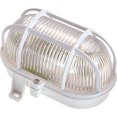 Bulleye Plafond-/ Wandarmatuur voor Buiten - Wit - Waterdicht IP44 - E27 Fitting