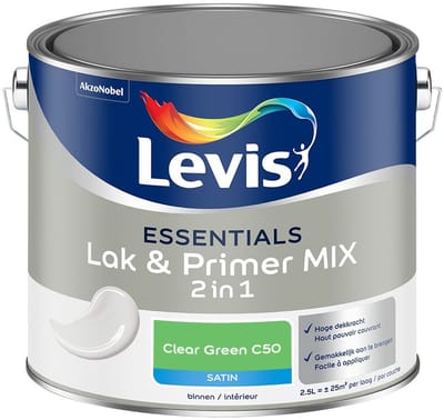 Levis - Essentials Lak & Primer Mix - Clear Green C50 - Mengverf - 2,5 L