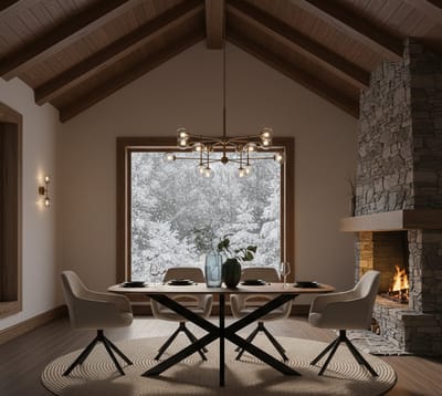 Eettafel Deens Ovaal Mangohout Naturel 160x90 cm | Matrixpoot Metaal | Duurzame Massief Houten Eettafel voor 6 Personen – Novihome