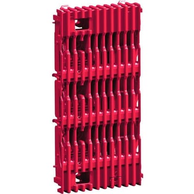 Rittal 9360110 RiulineX basismodule, 3-polig, L=100 mm Verzamelrail module 6 stuk(s)