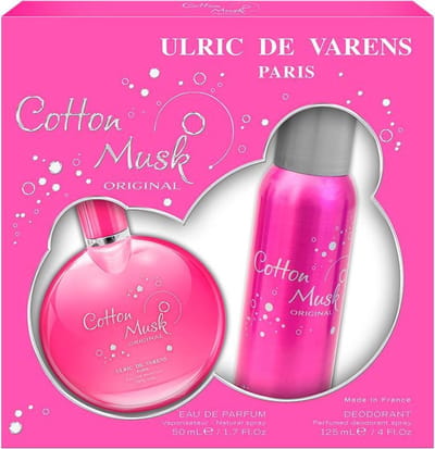 Ulric De Varens Cotton Musk Eau De Parfum Spray 50ml Set 2 Pieces 2019