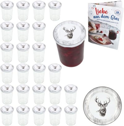 Set van 25 bekers 435 ml To 82 Alois Hirsch deksel incl. receptenboekje