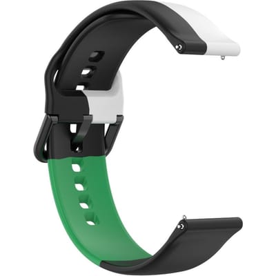 Bracelet de Montre en Silicone avec Trous d'Air Bracelet de Montre Léger Durable Remplacement Sportif Bracelet Compatible pour Fitbit Versa2 black