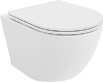 Mexen Lena wc-kom Rimless met slim softclose zitting, duroplast, glanzend wit - 30220300